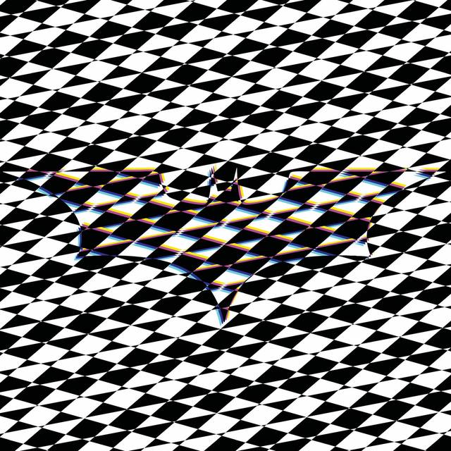 Composición glitch con marcas de registro CMYK